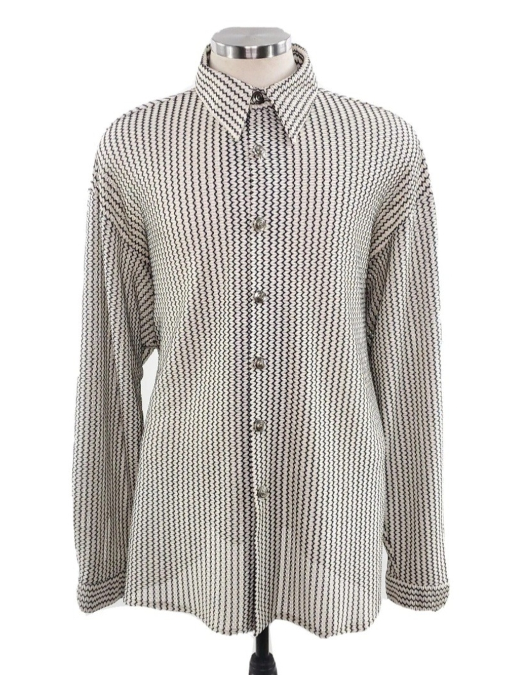 Vintage James Lord United Garment Group Men's Long Sleeve Button-Up Shirt 2XL